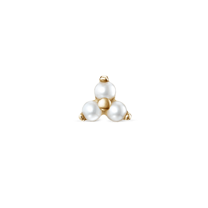 MARIA TASH Pearl Trinity Stud - Øreringe - XTRPE-YG-W3-001