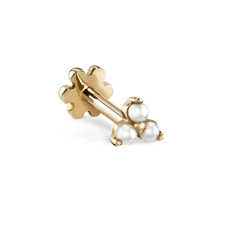 MARIA TASH Pearl Trinity Stud - Øreringe - XTRPE-YG-W3-001