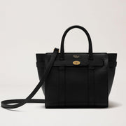 Mulberry Mini Zipped Bayswater Small Classic Grain Black Väska