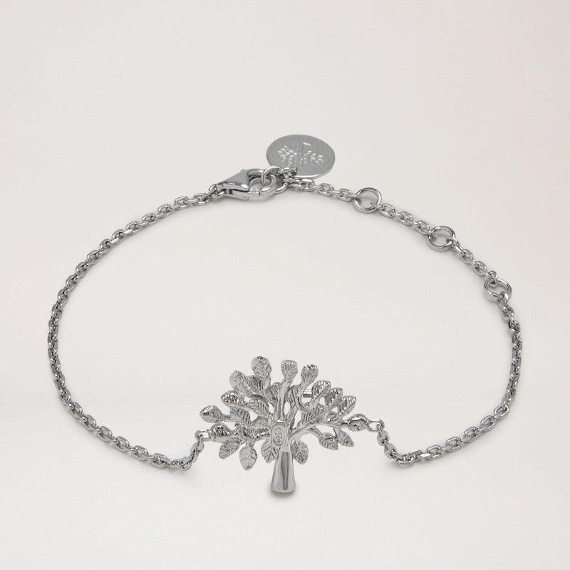 Mulberry Trädarmband – silverarmband med trädmotiv i blank finish, justerbar kedja. Modell QB2266000D130