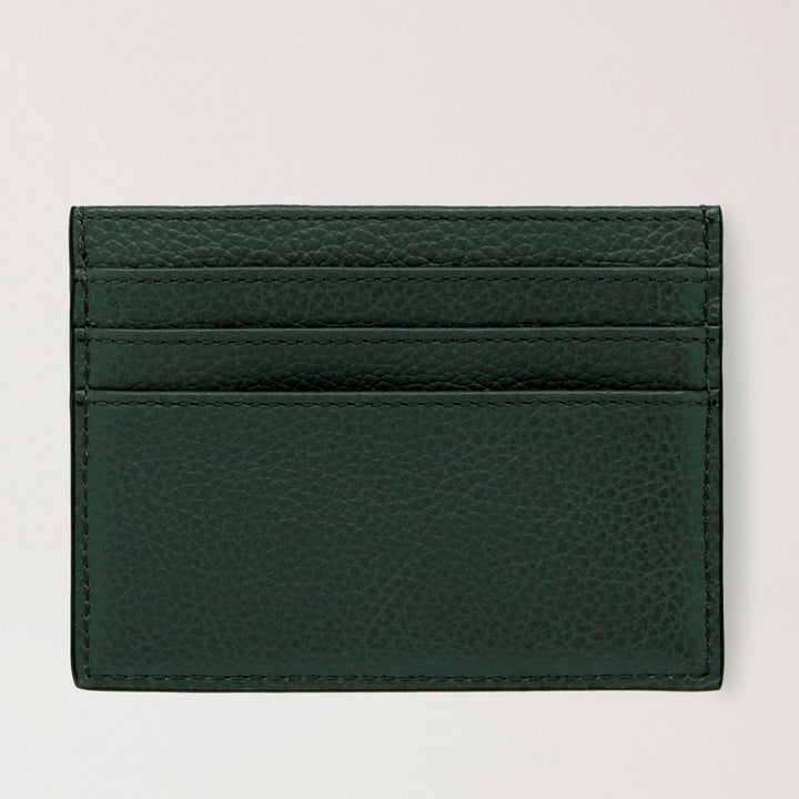 Mulberry Dragkedja med kreditkort, elegant korthållare i mörkgrönt läder. Modell RL6466205Q633.