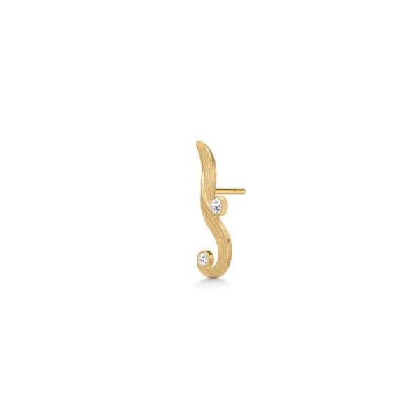 Polar Jewelry The Darning Needle Forgyldt Ørering Left - Øreringe - DAN-ST-L-GD-WZ-00331