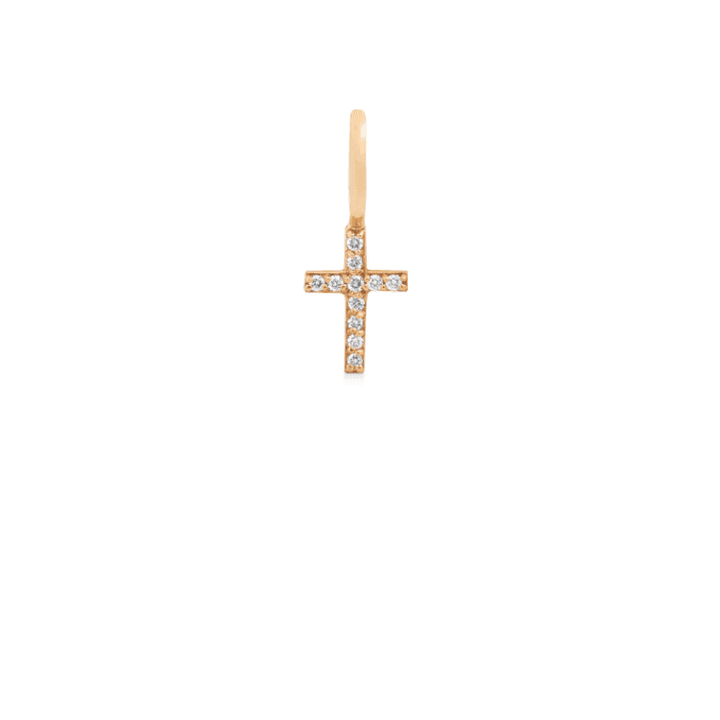 Ro Copenhagen 18kt Rock Diamond 8mm Vedhæng Diamant Kors - Vedhæng - 105693