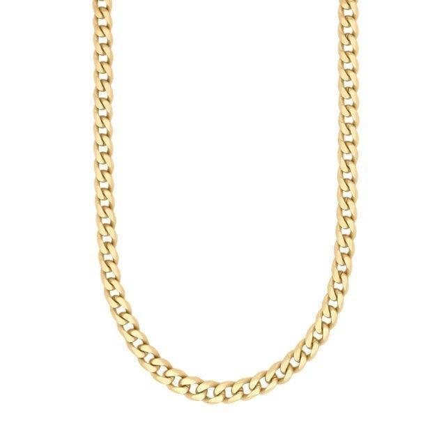 Son of Noa herrhalsband guldpläterat stål med klassisk kedjedesign i guld, Modell 893101-3-1.