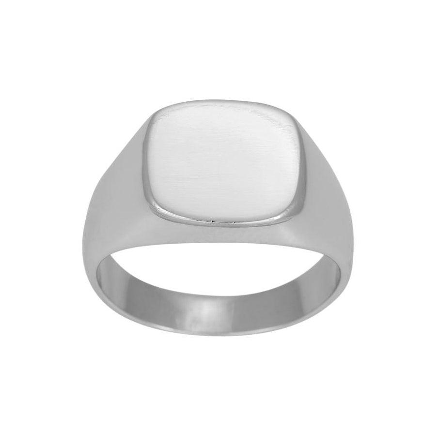 Son of Noa herrring i blank silver med fyrkantig front, klassisk och enkel stil. Modell 125104-9-001-1